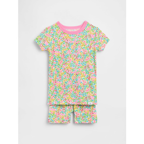 Baby & Toddler Organic Brushed Cotton Floral PJ Short Set