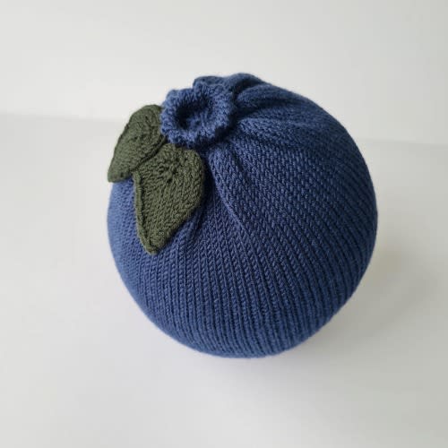 Blueberry hat for baby Knitted newborn beanie Blueberry baby shower gift Merino wool hat for infant girl or boy Gender neutral Baby knitwear