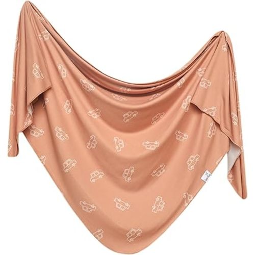 Copper Pearl Large Knit Swaddle Receiving Blanket Cooper