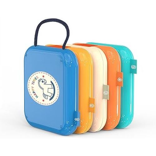 Baby Busy Board for 1 Year Old, Montessori Toddler Travel Toys for 1-3, Airplane & Car Activities, Baby Travel Essentials for Flying, Sensory Learning Toy for Toddlers 2-4