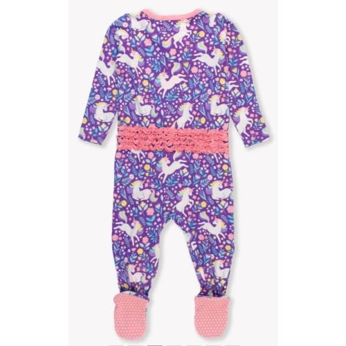 Ruffle One Piece Footie Pajamas