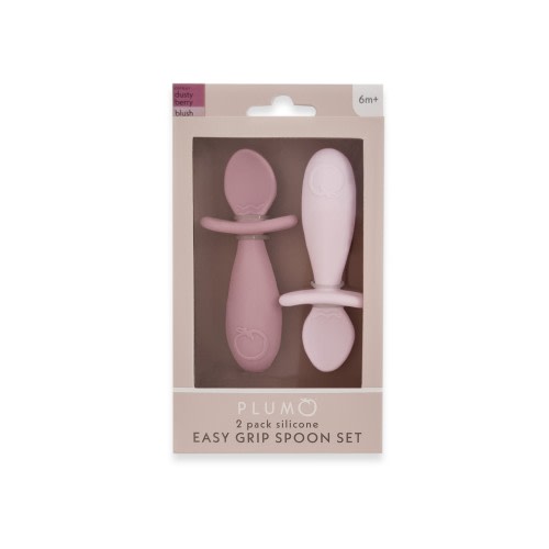 Plum Easy Grip Spoon Set Berry/Rose