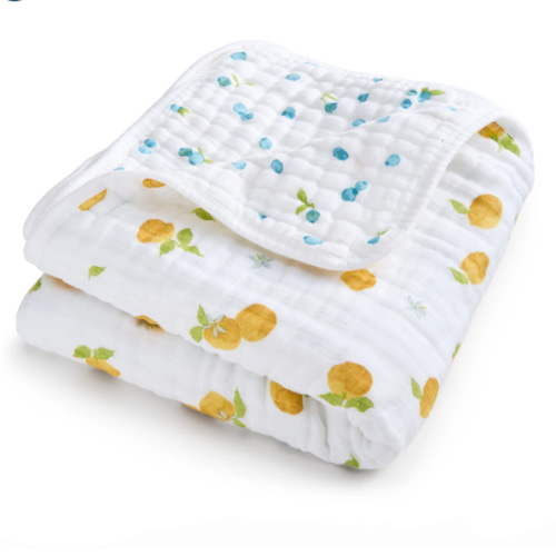 Organic Cotton Muslin Blanket in Fresh Fruit | aden + anais