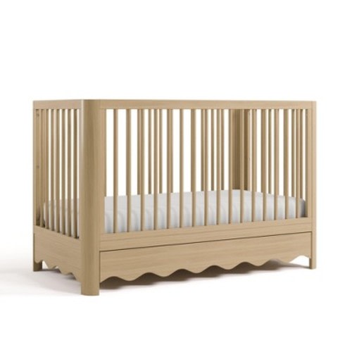Storkcraft Casablanca Deluxe 5-in-1 Convertible Crib with Drawer Driftwood