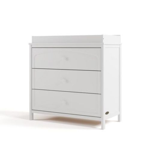 Graco Olivia 3 Drawer Dresser with Removable Changing Topper White