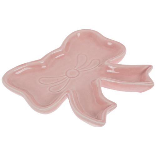 Pink Bow Trinket Dish