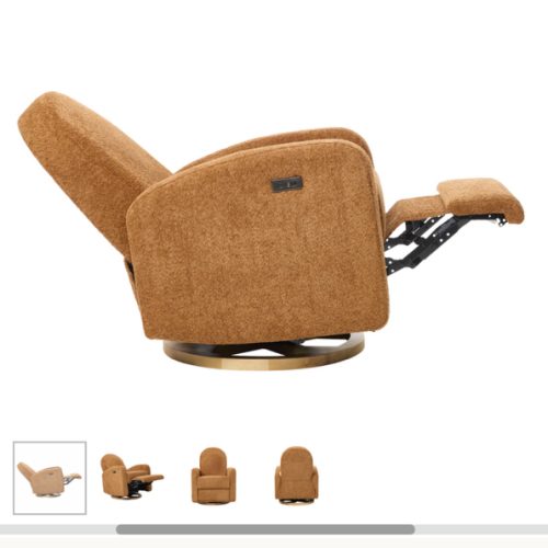 Maya Electric Recliner Glider Nursery Chair in Vintage Rust | IL Tutto | iL Tutto
