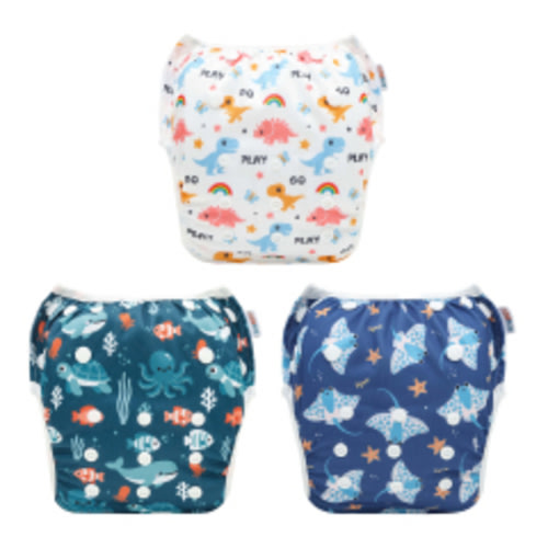 (Multi-Packs) 20PCS Printed Newborn Pocket Cloth Diaper With 20 Inserts