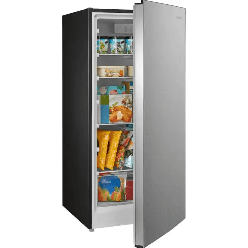 Insignia™ - 7.1 Cu. Ft. Garage Ready Upright Convertible Freezer - Stainless Steel Look