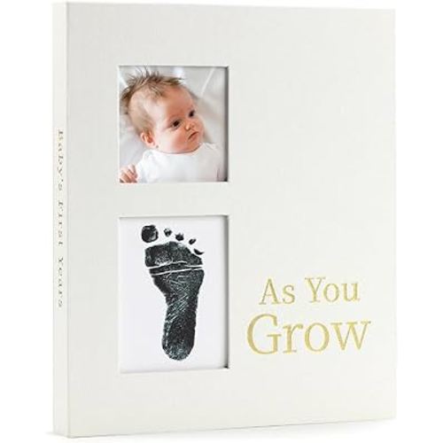 Keepsake Memory Book for Baby Boys or Girls, Timeless First 5 Year Baby Book, A Milestone Book to Record Every Event from Birth to Age 5 Gender Neutral Journal Scrapbook Photo Album (Cream)