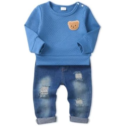 NZRVAWS Toddler Baby Boy Clothes Infant Outfits Set Fall Winter Clothing