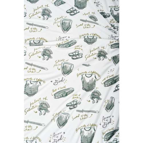 Armor of God White Swaddle Bamboo – Holy Pals
