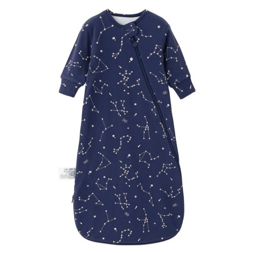 6-18 Months All Season Long Sleeve Sleep Sack 1.0 TOG - Organic Cotton & Camel Wool - Constellation