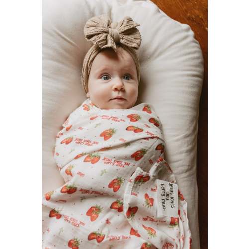 Jesus Loves You Berry Much Strawberry Swaddle Blanket – OUR HOUSE ABOVE