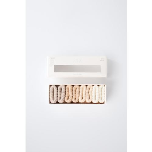 FOUR-PACK OF RIBBED SOCKS WITH BOX - Light beige | ZARA United States
