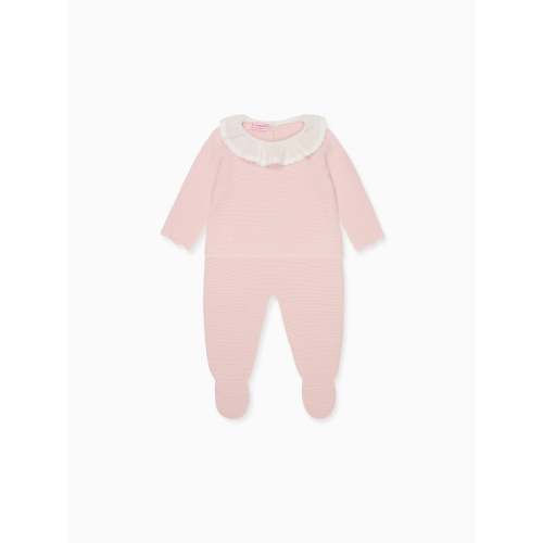 Pink Fernanda Cashmere Baby Girl Set | La Coqueta Kids UK