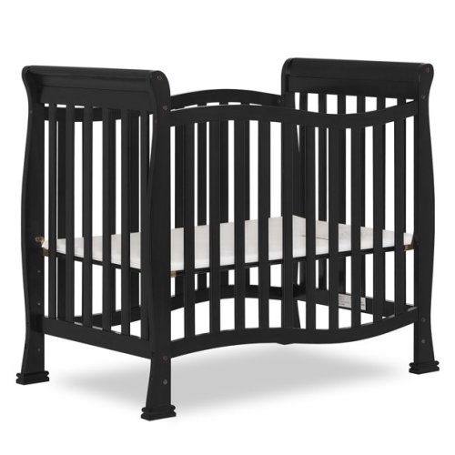 Dream On Me Piper 4-in-1 Convertible Mini Crib, Black