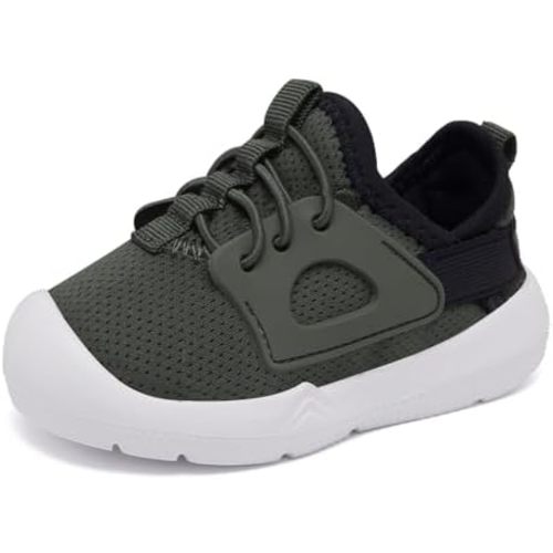 MORENDL Toddler Sneakers Infant Baby Walking Shoes Girl Boy Tennis Lightweight Slip On Shoes