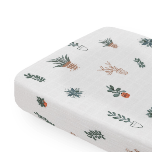 Cotton Muslin Changing Pad Cover - Prickle Pots