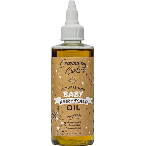 Nourishing Baby Hair & Scalp Oil – Lightweight Massage Oil To Loosen Dry Flakes And Seal Softness
