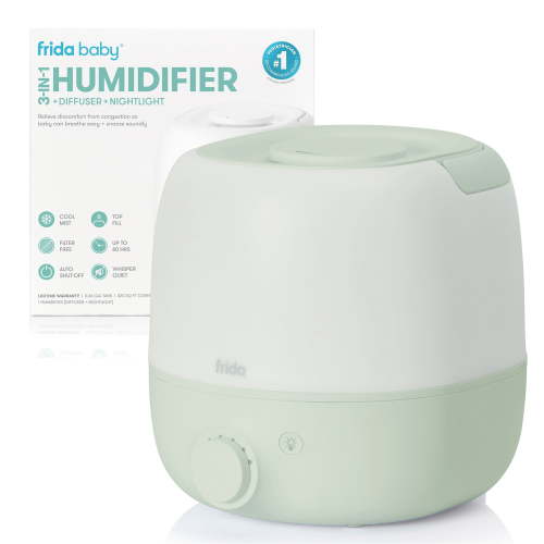 Frida Baby 3-in-1 Cool Mist Humidifier for Large Rooms, Top Fill Humidifier for Bedroom