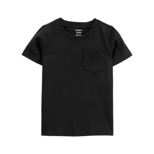 Toddler Solid Short-Sleeve Tee - Black | Carter's