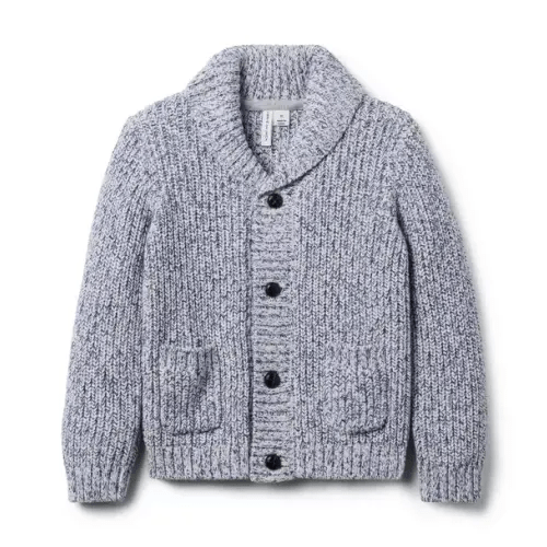 Boy Merchant Marine Marled Shawl Collar Cardigan by Janie and Jack