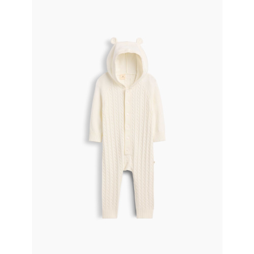 Baby CashSoft Cable-Knit One-Piece