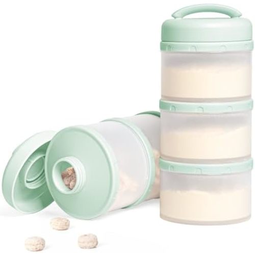 Stackable Formula Dispenser Portable: Milk Powder Container to go