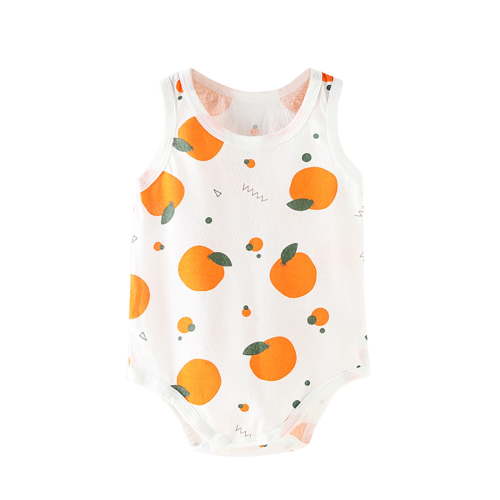 Baby Clothing Jumpsuit Cotton Comfy Summer Outfits Sleeveless Newborn Romper Cute Print Dry Fit Infant Bodysuit
