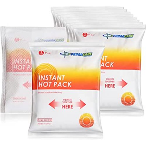 PrimaCare PHP-45 Instant Heat Pack for Emergency Heat Therapy, 4" x 5", Pack of 24