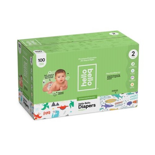 Hello Bello Diapers Club Box - Hear Our Roars & Beach Bums - Size 2 (100ct)