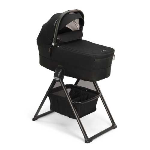 Nuna MIXX Series Bassinet + Stand (Folds with Stroller) - Caviar
