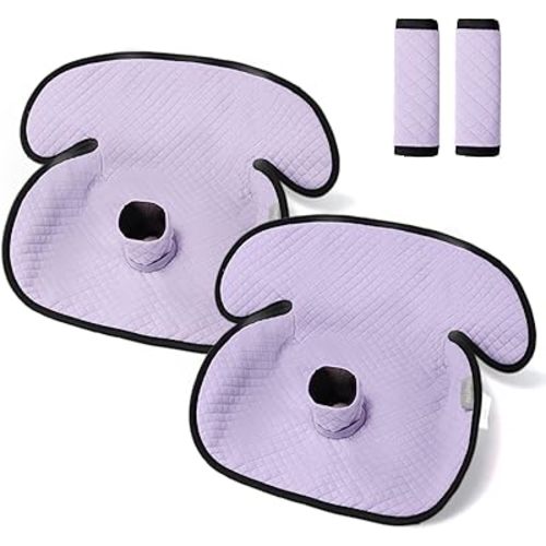2 Pack Baby Potty Training Car Seat Protector, Waterproof Car Seat Liner for Potty Training Toilet, Baby Infant Toddler Piddle Pad Fits for Carseat, Stroller, Highchair - 2 Pack, Purple