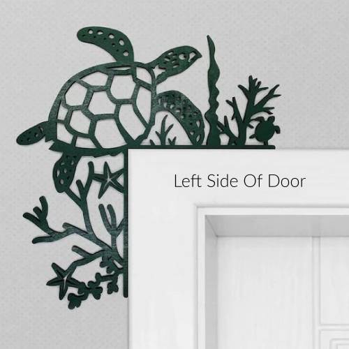 Sea Turtle Wood Door Trim: Under The Sea Nursery Decor