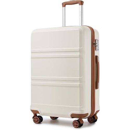 Kono 24 Inch Luggage Suitcase with Spinner Wheels TSA Lock