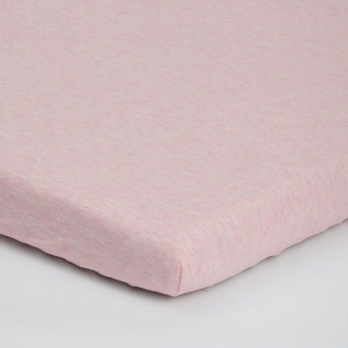 4baby Jersey Cot Fitted Sheet 2 Pack Pink Marle