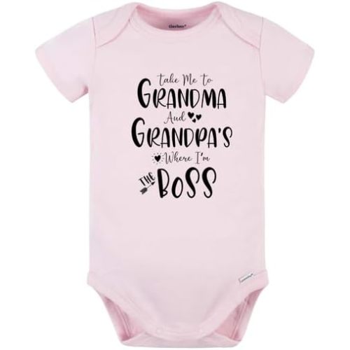 Take me to Grandma and Grandpa's Baby Onesie® Gift from Grandparents Baby Outfit for Baby Shower Gift 29