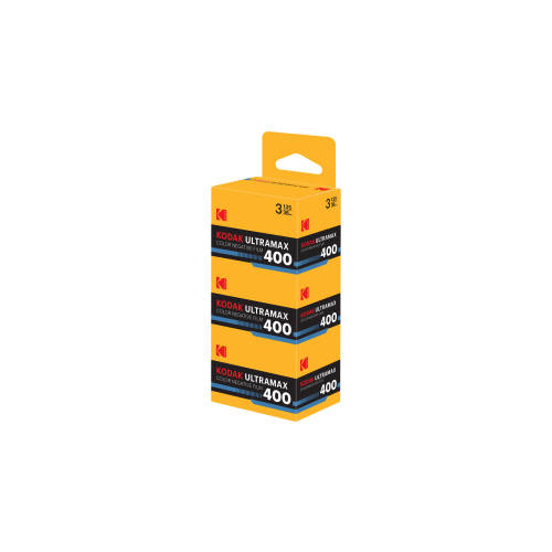 Kodak Eastman UltraMax 400 Color Negative Film (35mm Roll Film, 36 Exposures, 3-Pack)