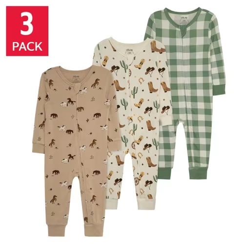 Little Me 3-pack Baby Sleepers | Costco