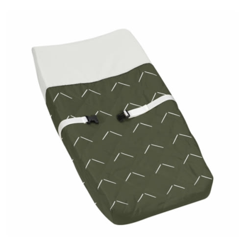 Diamond Tuft Hunter Green Collection Changing Pad Cover