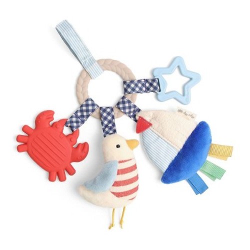 Itzy Ritzy Bitzy Busy Ring Teething Activity Toy - Nautical