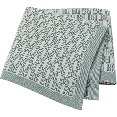 LAWKUL Sleep Blanket Cotton Knit Baby Blanket Stroller Newborn Nursery Blanket Toddler Crocheted Cable Thermal Receiving Quilt Blackish Green Baby Blanket Size 40X30 Inches