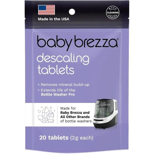 Baby Brezza Descaling Tablets - Compatible with Bottle Washer Pro and All Brands of Baby Bottle Washer Appliances