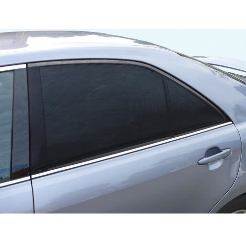 2X Car Rear Window Sun Shades UV Cover 98cm X 73cm Window Curtain Universal Baby Protection - Size Large/Rectangle
