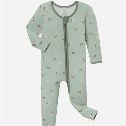 Lamb Bamboo Convertible Footed Onesie | Baby Clothing | Elevated Faith