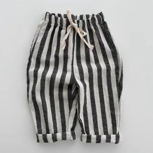 MyKids-USA Summer Hot Selling Baby Breathable Thin Striped Loose Comfortable Pants