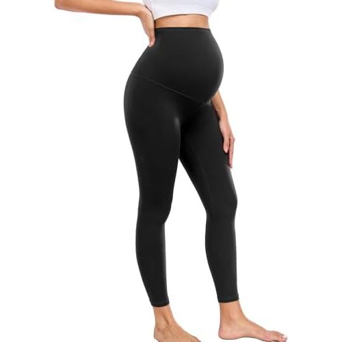 wirarpa Women's Maternity Leggings Over The Belly Pregnancy Yoga Pants Buttery Workout Activewear 25"