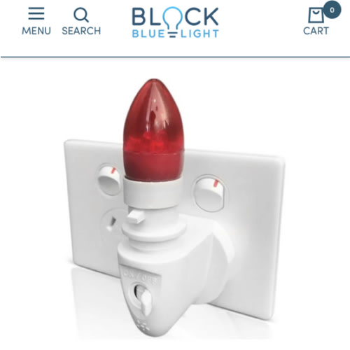 Red Plug In Night Light for Sleep