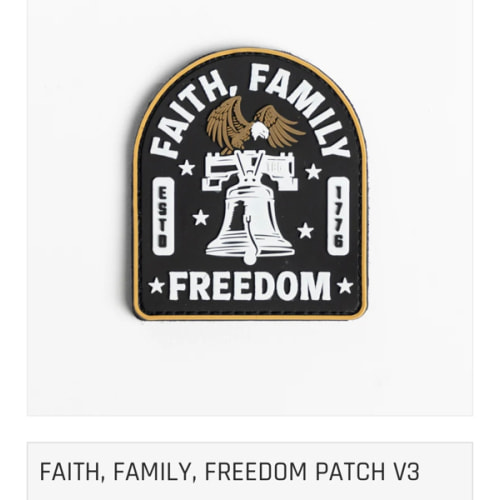 Faith Family Freedom Patch V3 by TBG – Tactical Baby Gear